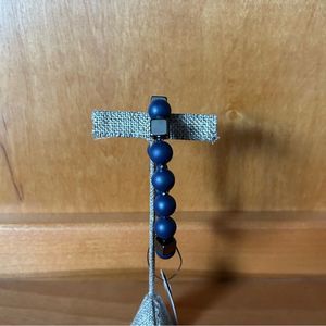 Chico’s Capsule Beaded Stretch Purple Bracelet